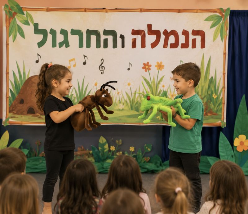בובת נמלה וחרגול Living Puppets 8001
