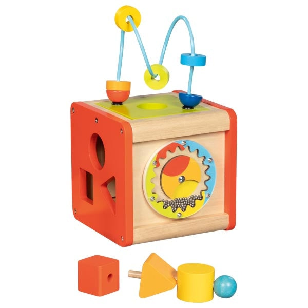 קוביית פעילות מעץ לגיל שנה 59966 GOKI