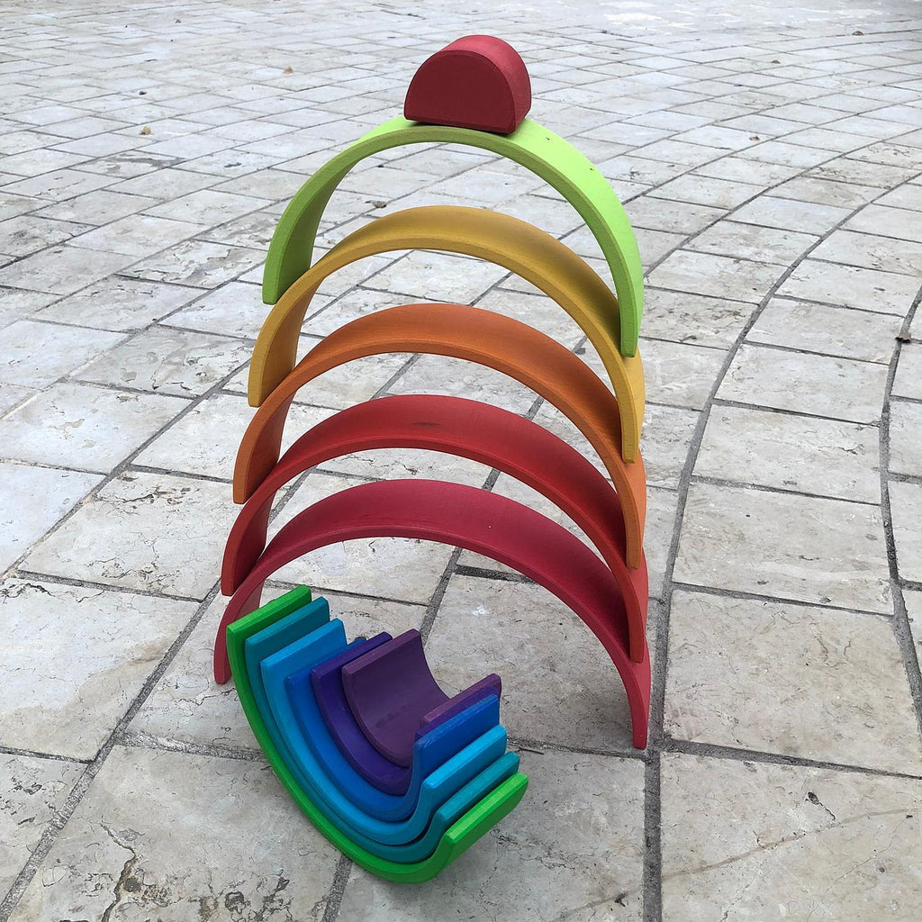 קשת מעץ מונטסורי וולדורוף - קשת אנתרופוסית 12 חלקים MN1000