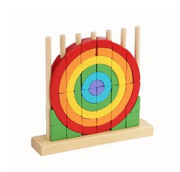 השחלת צורות בתלת מימד צעצועי מונטסורי QT54