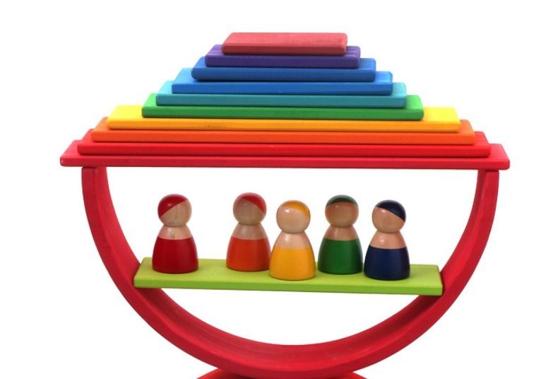 צעצועי וולדורוף מונטסורי בסיסים לקשתות 6002