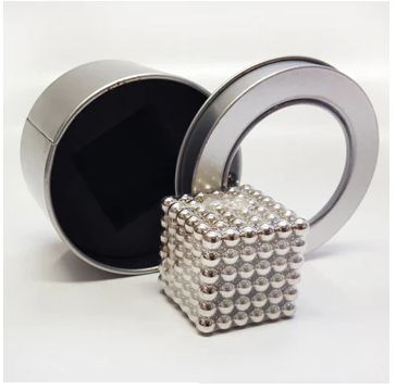 כדורים מגנטים NEO CUBE צבע ניקל 4 מ"מ