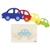 צעצועי עץ, GOKI פאזל שכבות כלי תחבורה 57485