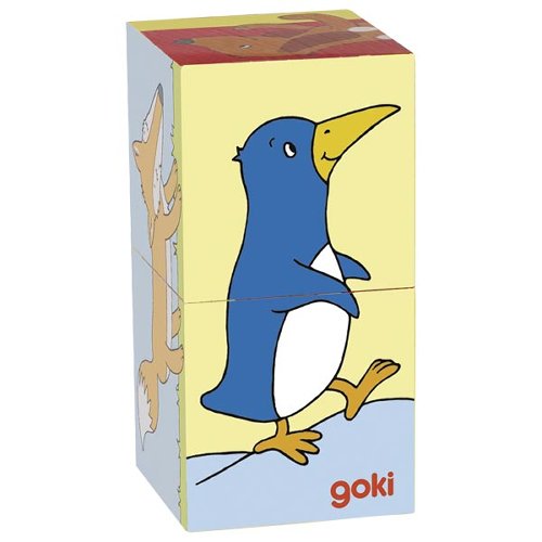 GOKI פאזל קוביות מעץ לבני שנתיים ומעלה 57725
