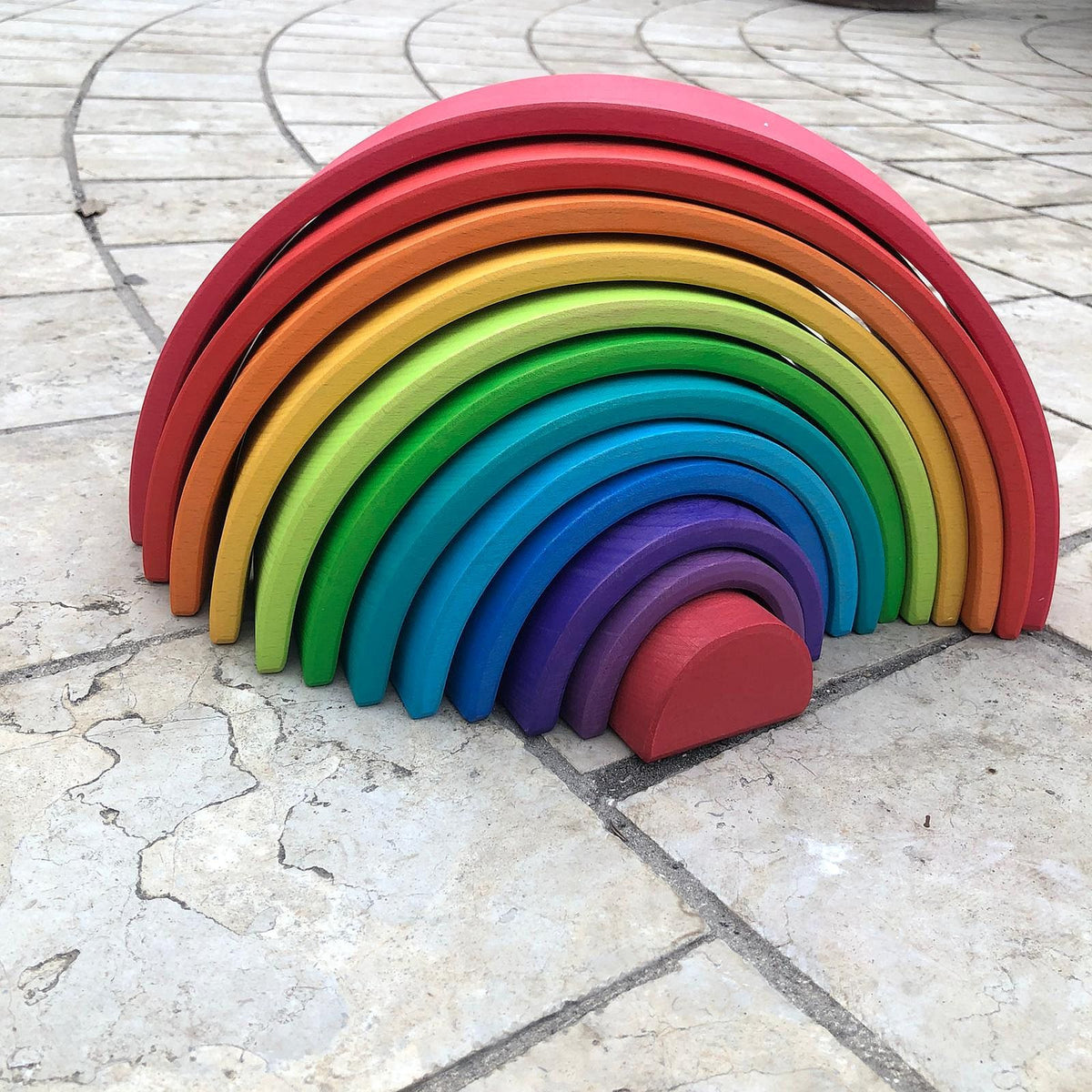 קשת מעץ מונטסורי וולדורוף - קשת אנתרופוסית 12 חלקים MN1000