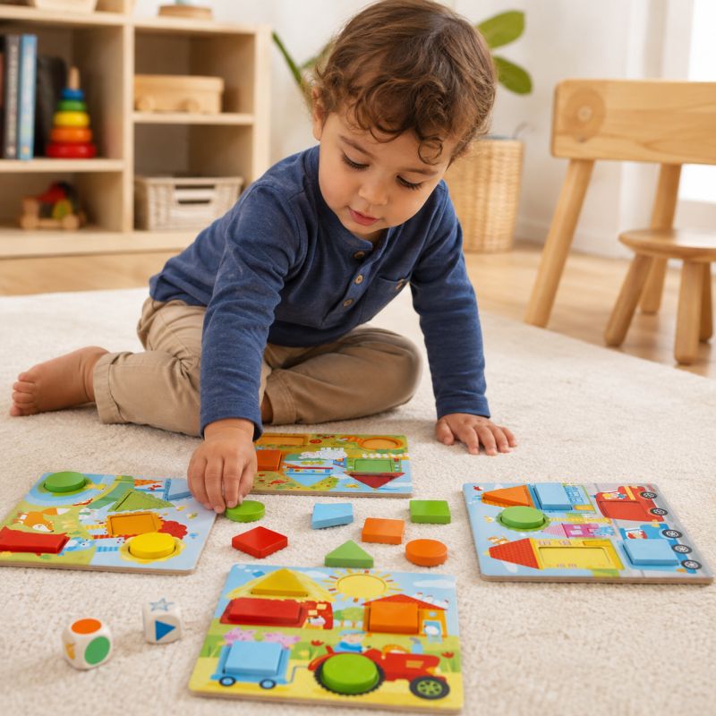GOKI התאמת צבעים וצורות לגילאי שנתיים 56760