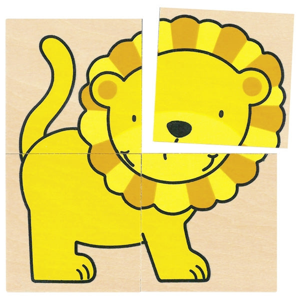 צעצועי עץ GOKI פאזל חיות 56714