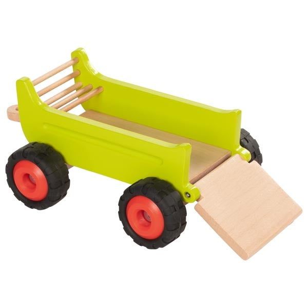 טרקטור עץ עם נגרר GOKI