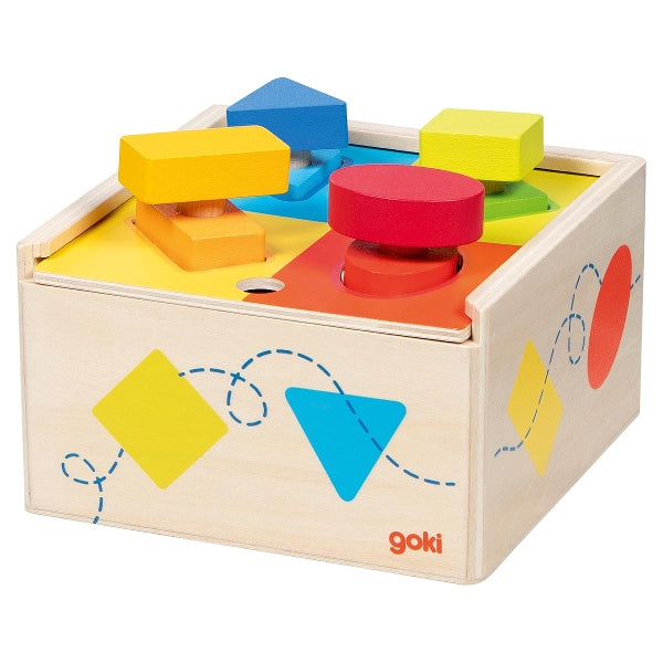 תיבת התאמת צורות מסתובבות מעץ GOKI