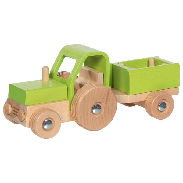 GOKI טרקטור מעץ עם נגרר 55838