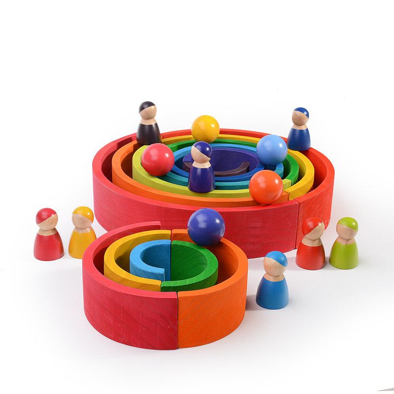 צעצועי וולדורוף מונטסורי כדורי עץ 6003