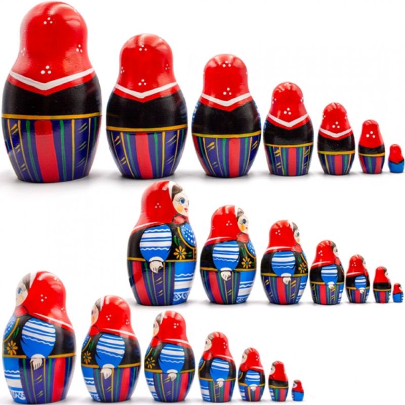 בבושקה מטריושקה מקורית 7 חלקים 7058