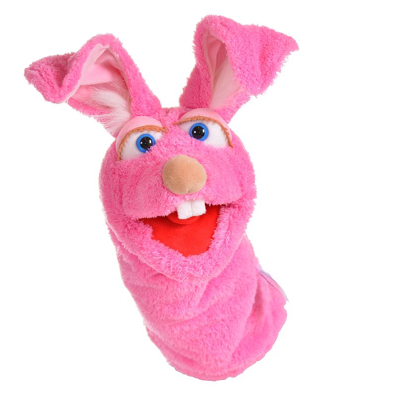 בובת ארנב ורדרד Living Puppets W833