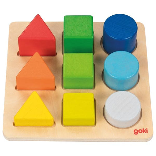 GOKI צעצועי עץ השחלת צורות 58753