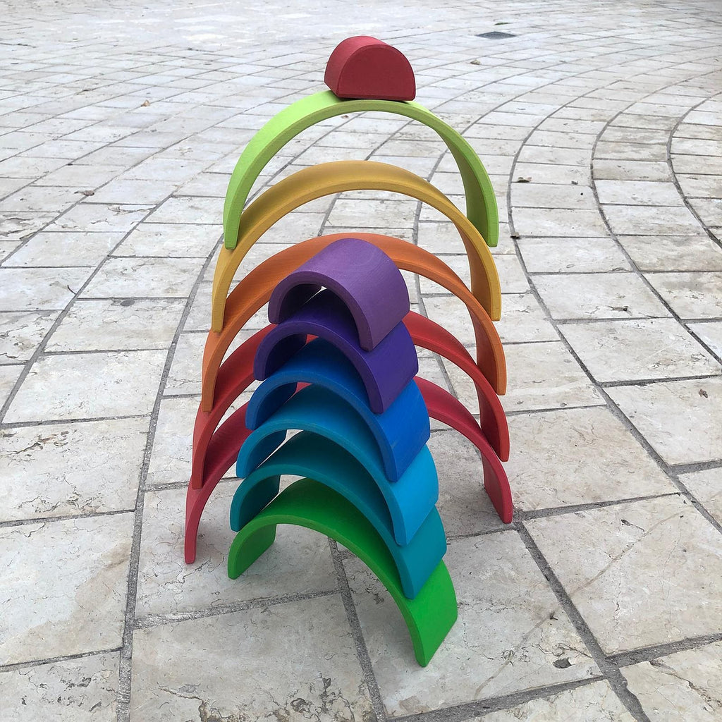 קשת מעץ מונטסורי וולדורוף - קשת אנתרופוסית 12 חלקים MN1000