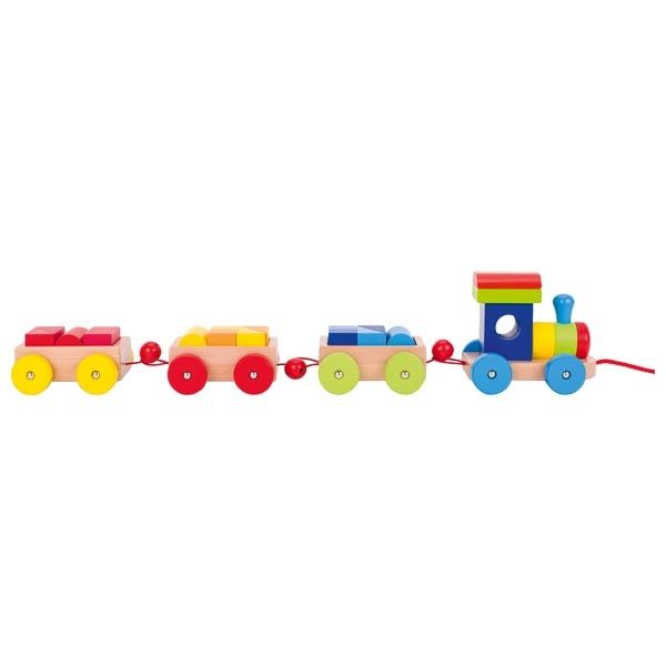 צעצועי עץ GOKI רכבת מעץ לילדים 55950