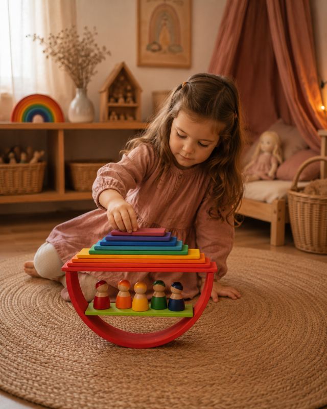 צעצועי וולדורוף מונטסורי בסיסים לקשתות 6002