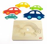 צעצועי עץ, GOKI פאזל שכבות מכונית 57485