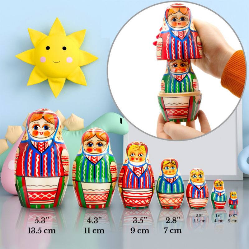 בבושקה מטריושקה 7 חלקים 7038