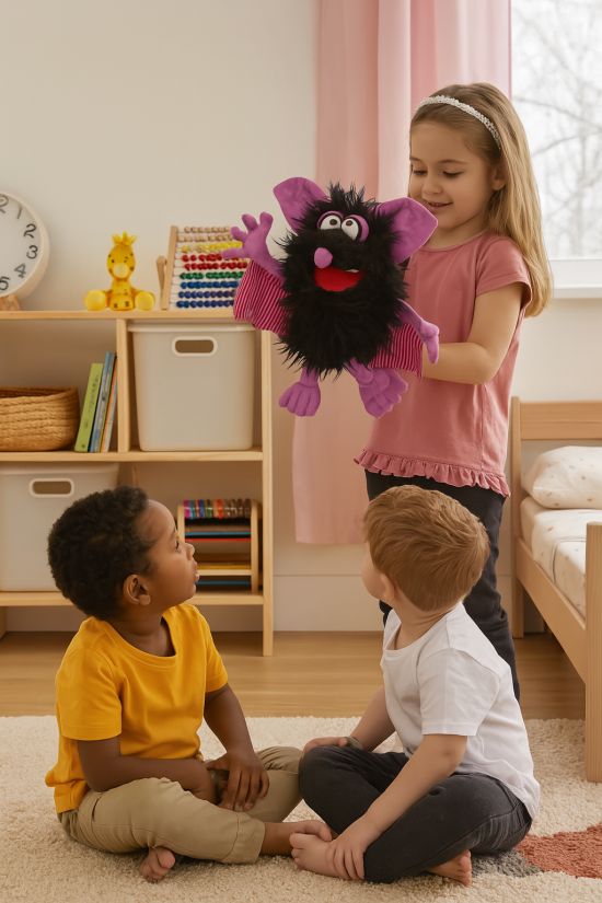בובת המפלצון שחרחר Living Puppets W802