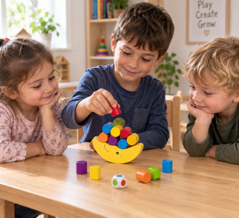 צעצועי עץ, לאזן את הירח, GOKI 56711