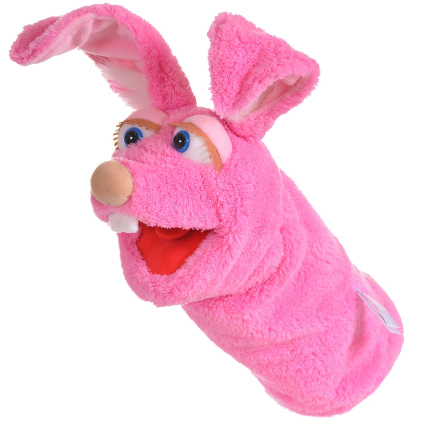 בובת ארנב ורדרד Living Puppets W833