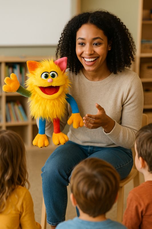 בובת מפלצון Living Puppets W816
