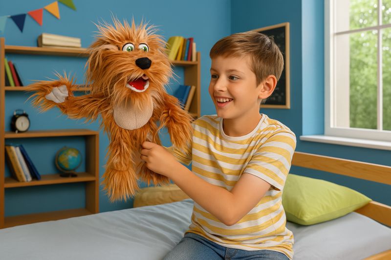 בובת הכלב הקטור Living Puppets W913