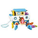 HAPE תיבת נוח עם חוט ודמויות מעץ E8049