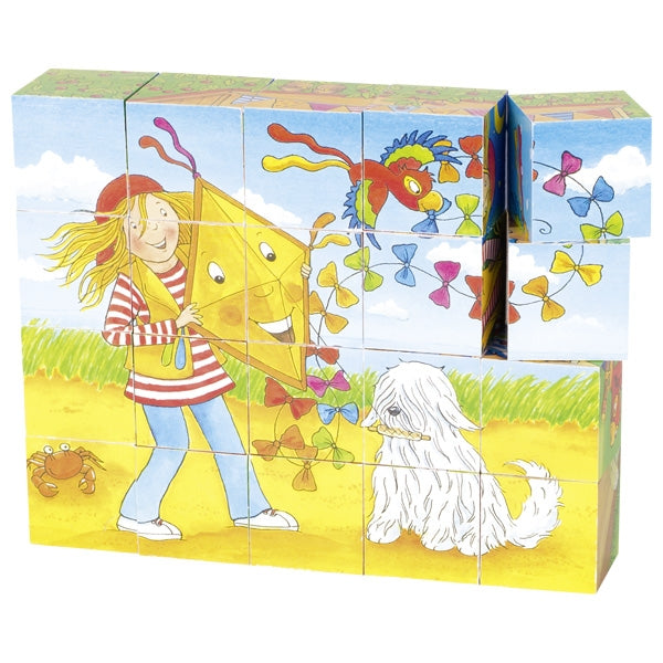 צעצועי עץ GOKI פאזל קוביות פגי דיגלטי 57738