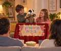 בובת יד גירית עם פה נפתח Folkmanis