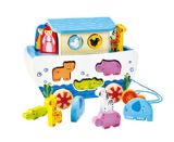 HAPE תיבת נוח עם חוט ודמויות מעץ E8049
