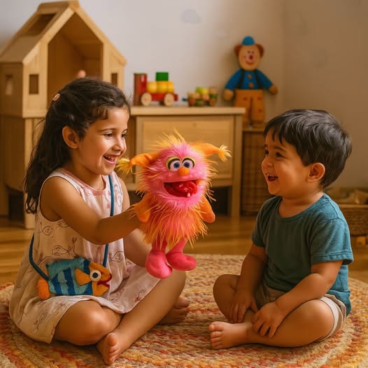 בובת המפלצון שקמקופץ Living Puppets W902