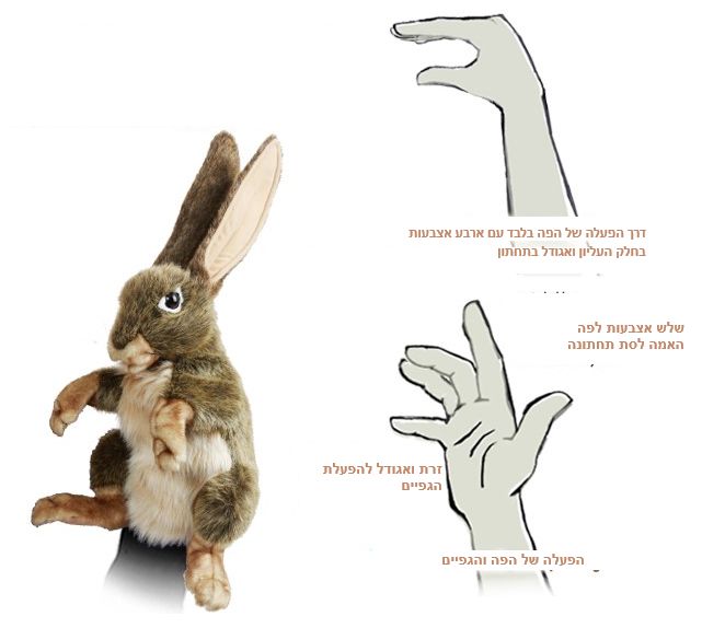 בובת ארנב השדה Jack Rabbit Folkmanis 3200